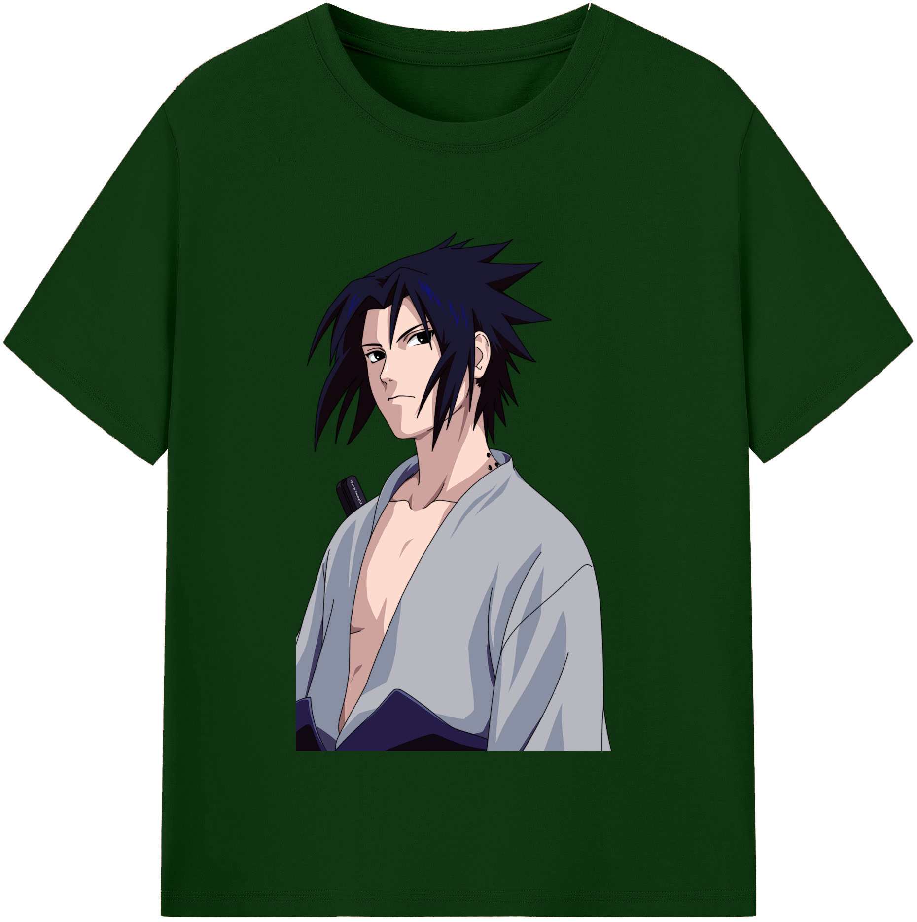 （画像用） NARUTO -ナルト- うちは サスケ Uchiha Sasuke 綿100％半袖Tシャツ（フロントプリント）